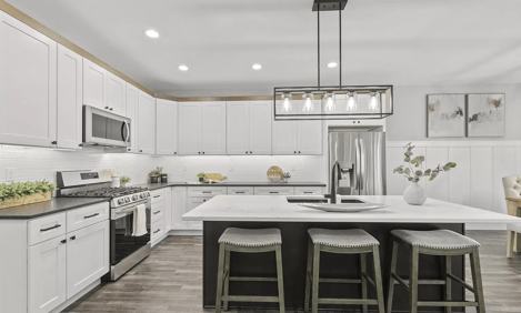 Kitchens with white shaker cabinets