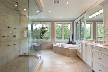 bathroom remodel with shaker cabinets