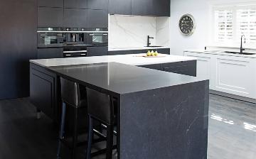 Kitchen with quartz countertops