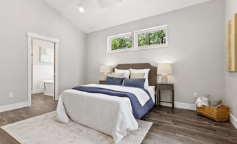 Vinyl Flooring in Bedroom - LVP Flooring