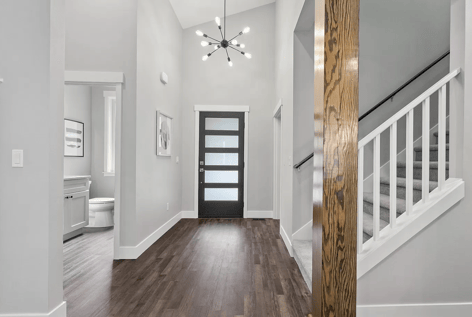 Vinyl flooring in entryway