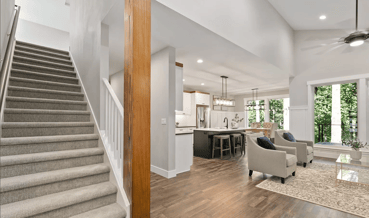 Vinyl Plank Flooring and Carpet together - LVP Floors