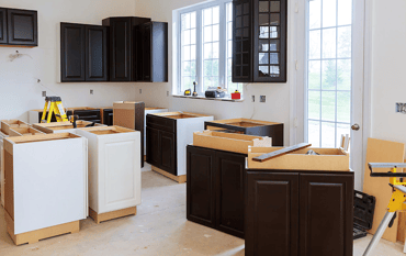 Installing Kitchen Cabinets