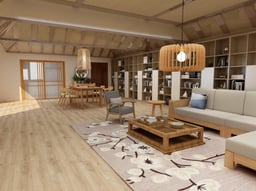 Beige Vinyl Flooring Planks