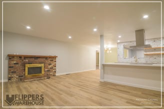 Luxury vinyl plank flooring in living rooms - Vinyl plank flooring warehouse