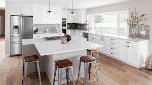 Vinyl Flooring with white cabinets