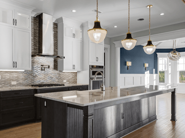 Kitchen with quartz countertops