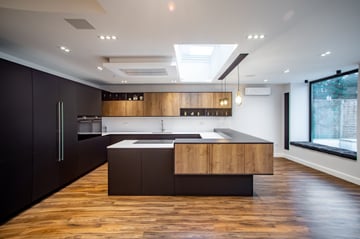 Kitchen with quartz countertops