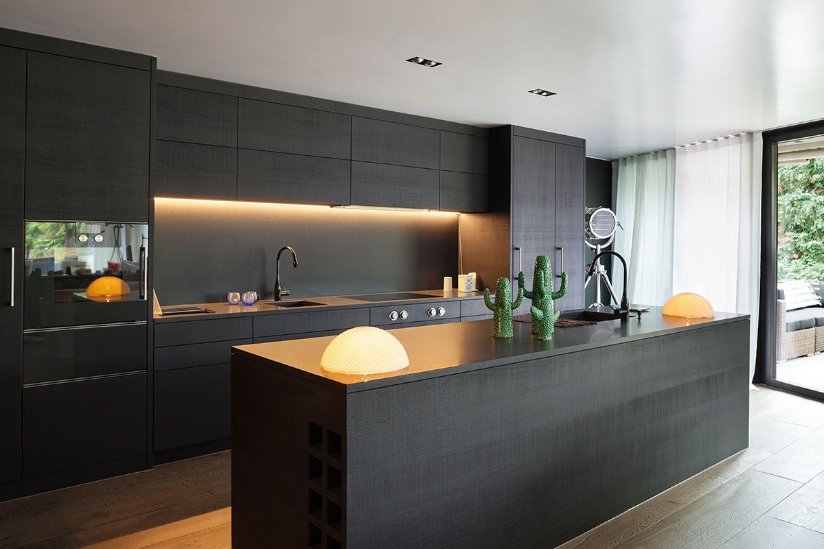 Kitchen with quartz countertops