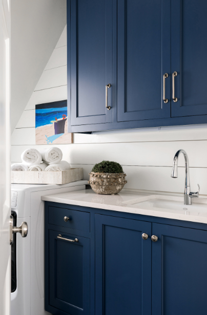 Blue Shaker Cabinet