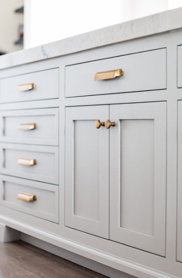 kitchen with shaker cabinets