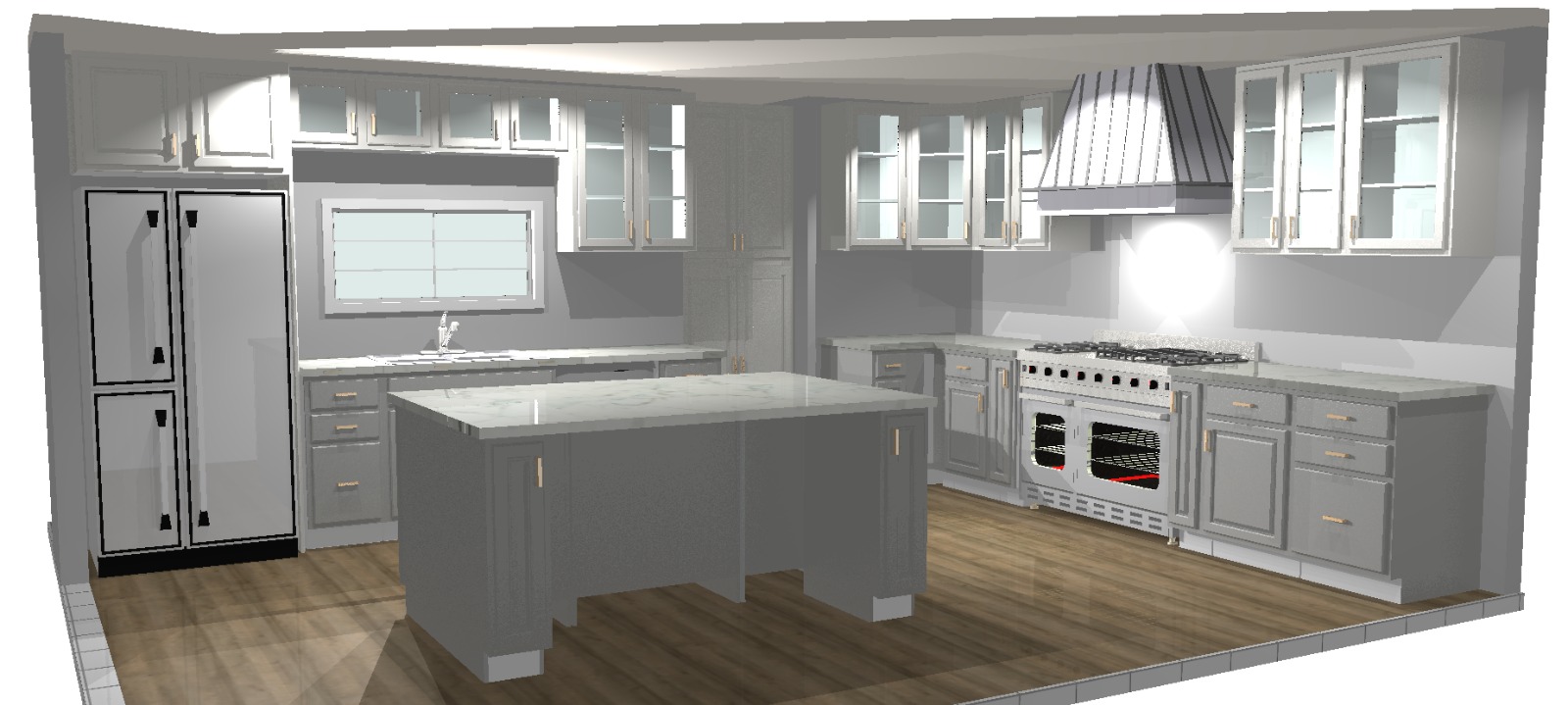 3D Kitchen Design Render